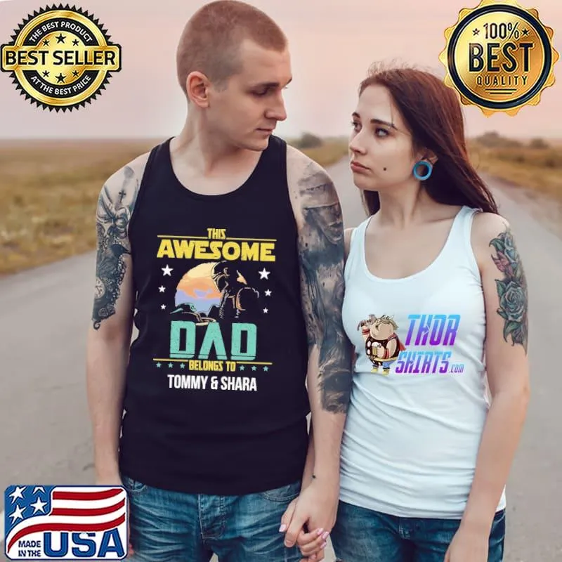 This Awesome Đa Belongs to Tommy and Shara Shirt Tank Top
