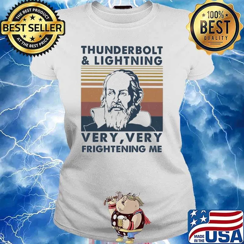 Thunderbolt and lighting very frightening me vintage s Ladies tee