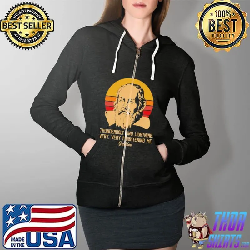 Thunderbolt And Lightning Very Frightening Me Galileo Vintage Shirt Full Zip Hooded