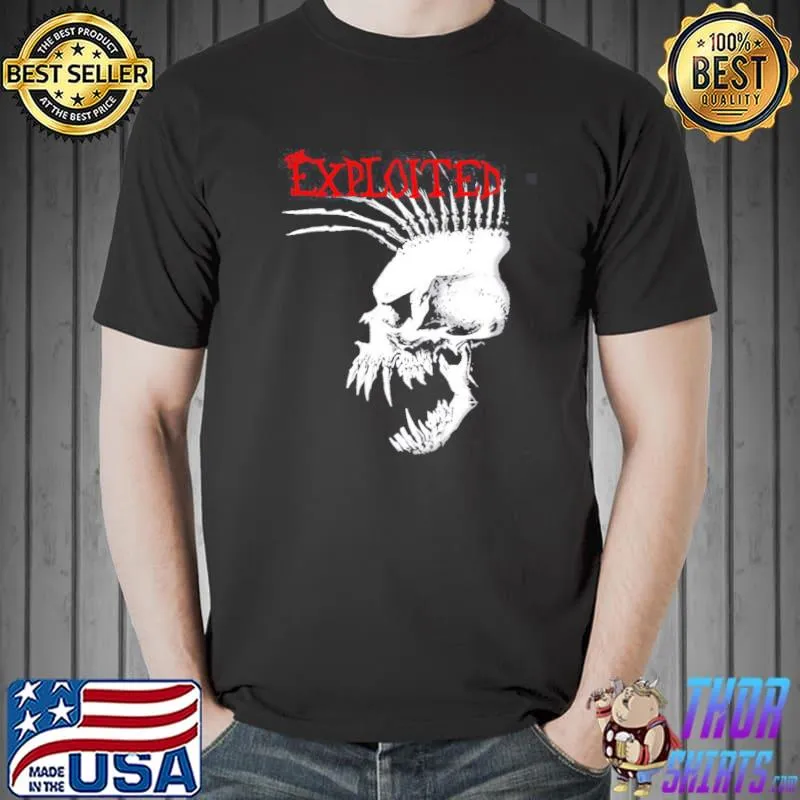 Trending the exploited band tretro music 90s shirt