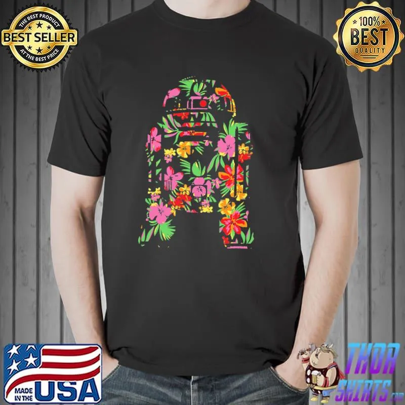 Tropical r2d2 floral print Star wars s Unisex
