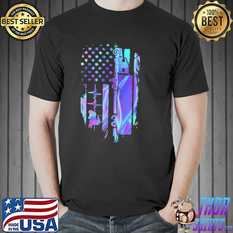 Trucker Flag Hologram Shirt