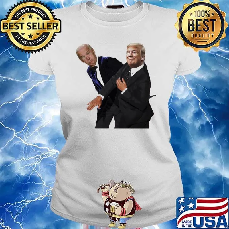 Trump slap biden will smith chris rock s Ladies tee