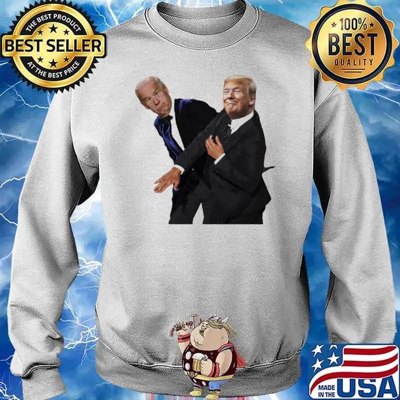 Trump slap biden will smith chris rock s Sweater