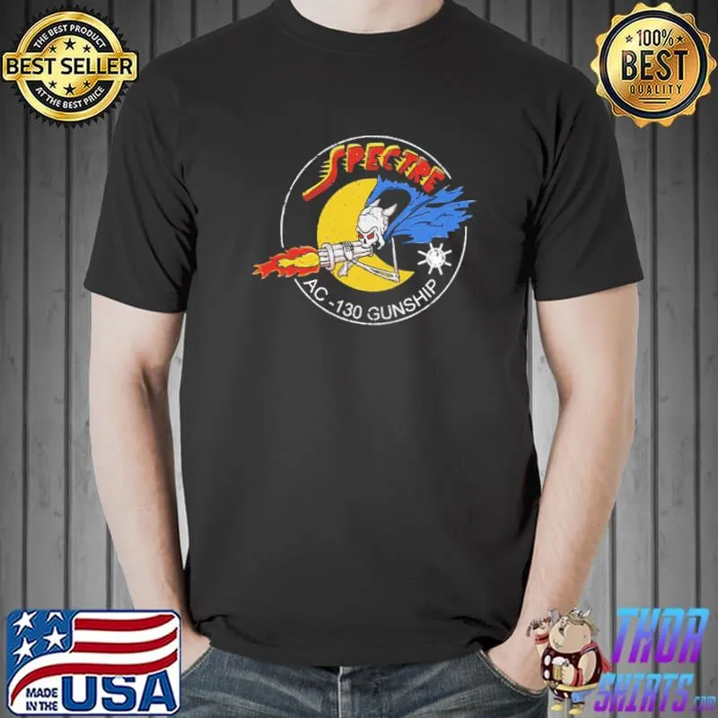 Vietnam ac130 gunship ghost aerial gunner gear shirt