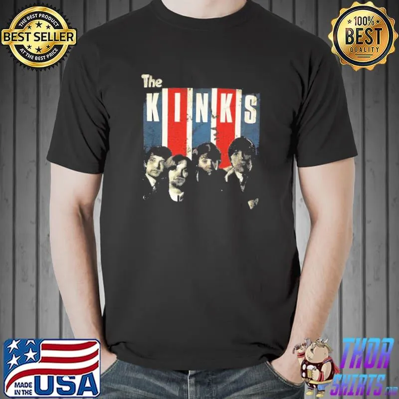 Vintage band english rock the kinks band shirt