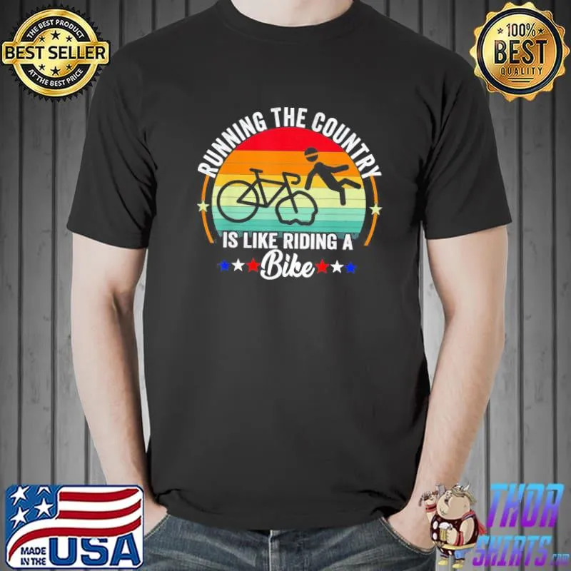 Vintage Biden falling off his bicycle Biden falls off bike shirt