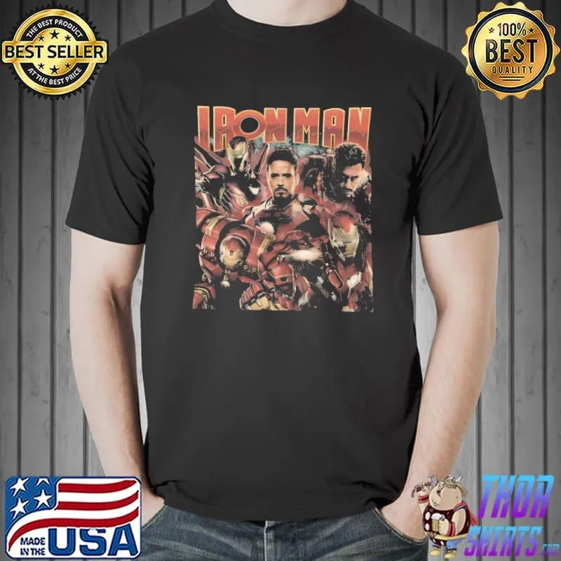 Vintage iron man mcu lover shirt