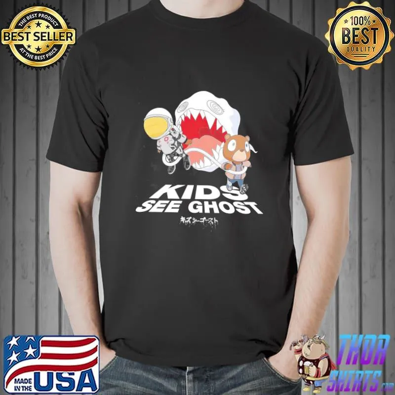 Vintage kid see ghost kanye west rap music shirt