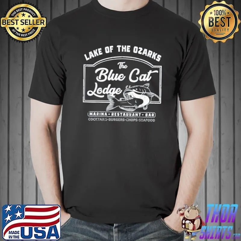 Vintage the blue cat lodge lake of the ozarks shirt