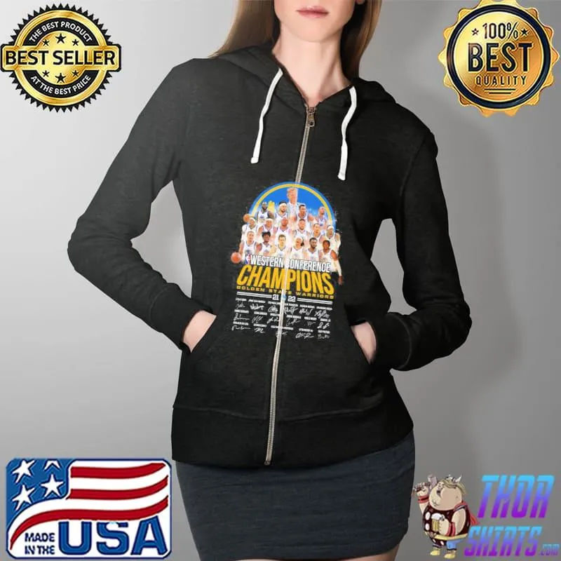 Western Conference Champions Golden State Warrior s Full Zip Hooded