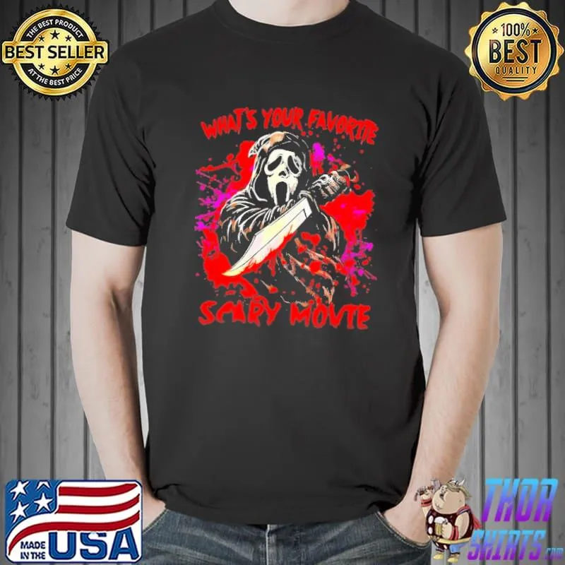 What's your favorite scary movie Ghostface Scream shirt