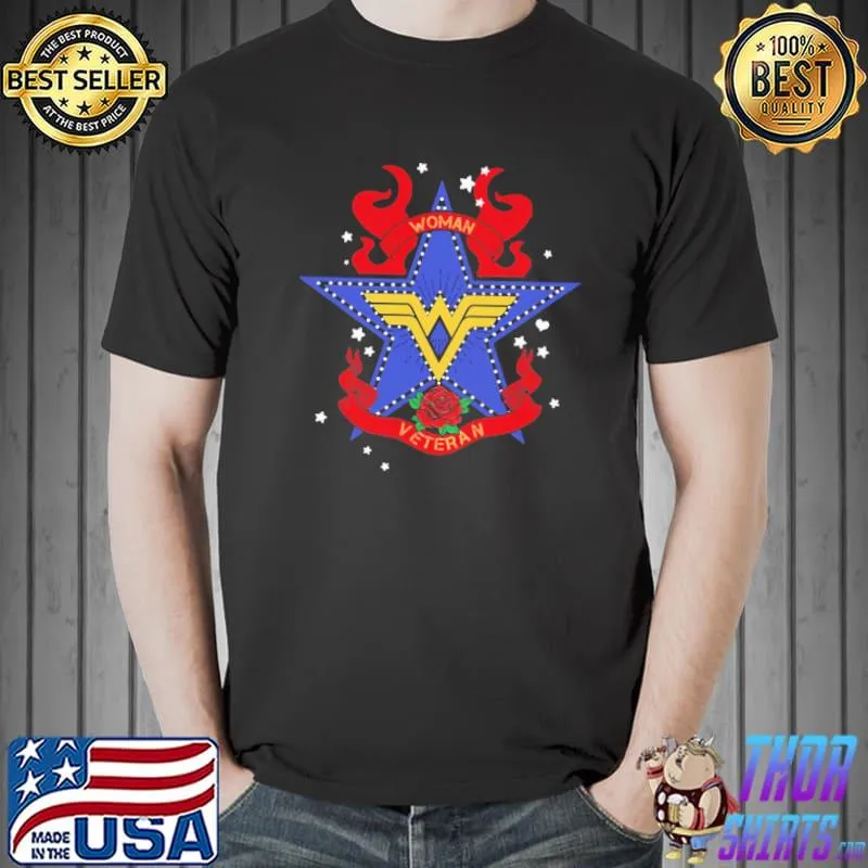 Woman Veteran Rose Star Shirt