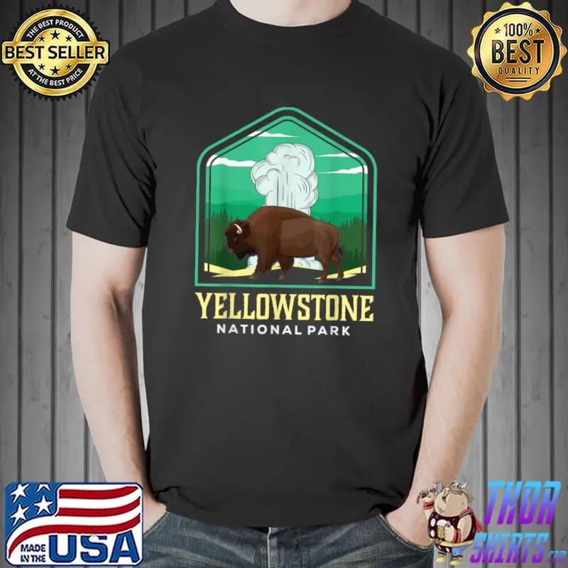 Yellowstone National Park US Vintage USA Wyoming Parks Gift T-Shirt