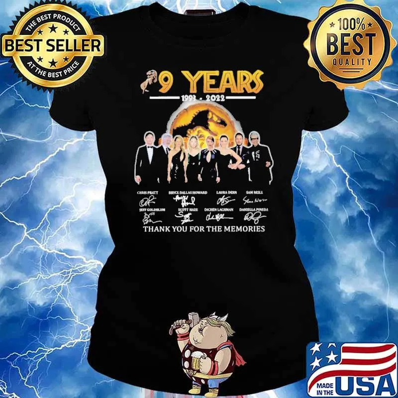 29 Years 1993 2022 Jurassic World Thank You For The Memories Shirt Ladies tee
