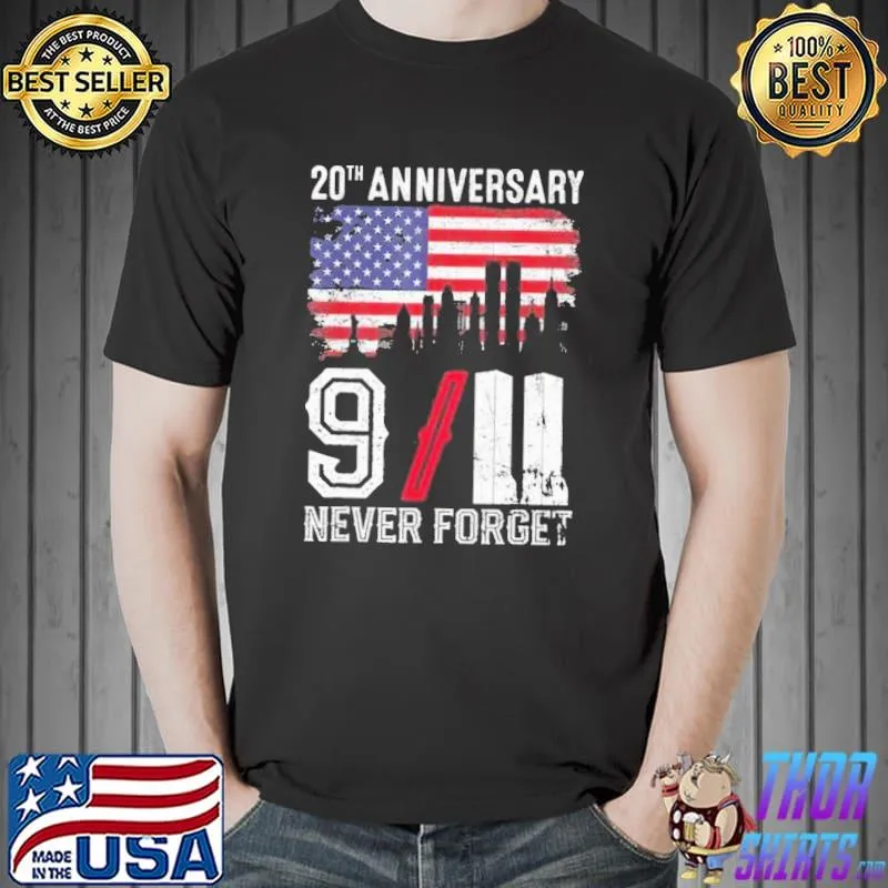 911 anniversary patriot day never forget shirt