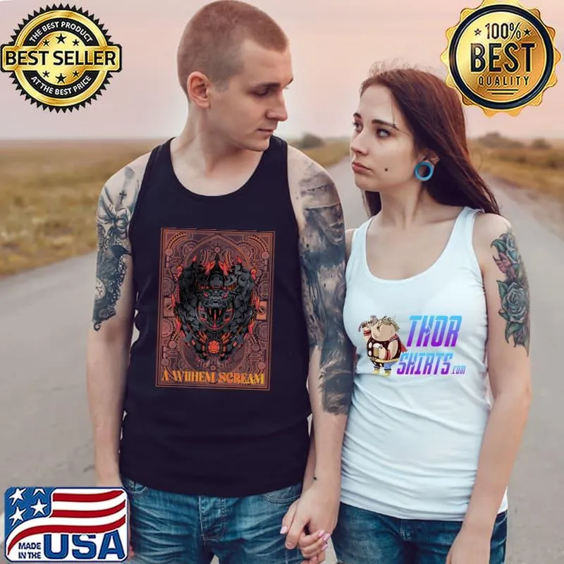 A Whhem Scream With Ornament Border T-Shirt Tank Top