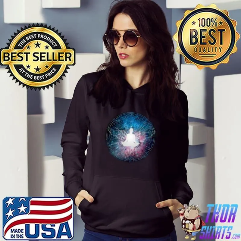 Angel Wings Lightbody Ascension Meditation T-Shirt Hoodie