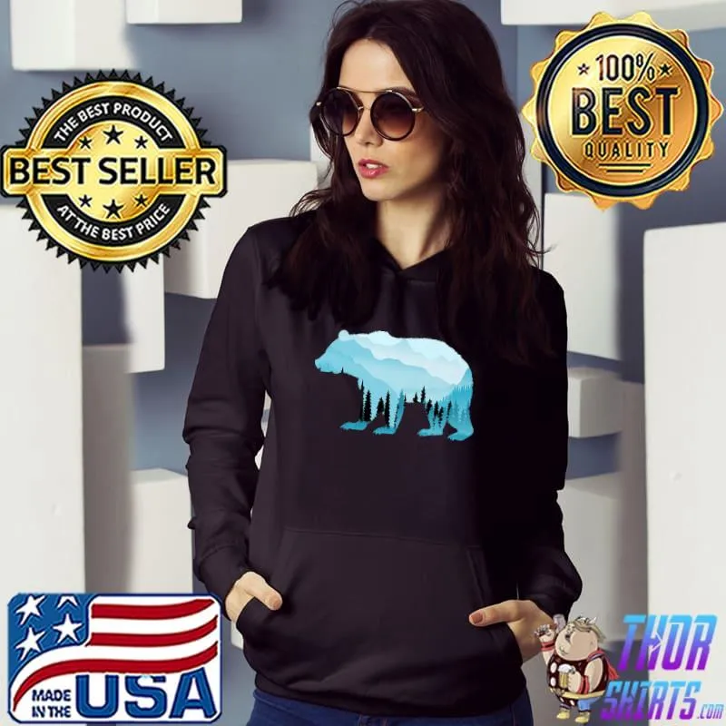 Bear Exposure Preserve Surreal Wildlife Animal T-Shirt Hoodie
