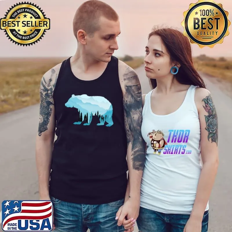 Bear Exposure Preserve Surreal Wildlife Animal T-Shirt Tank Top