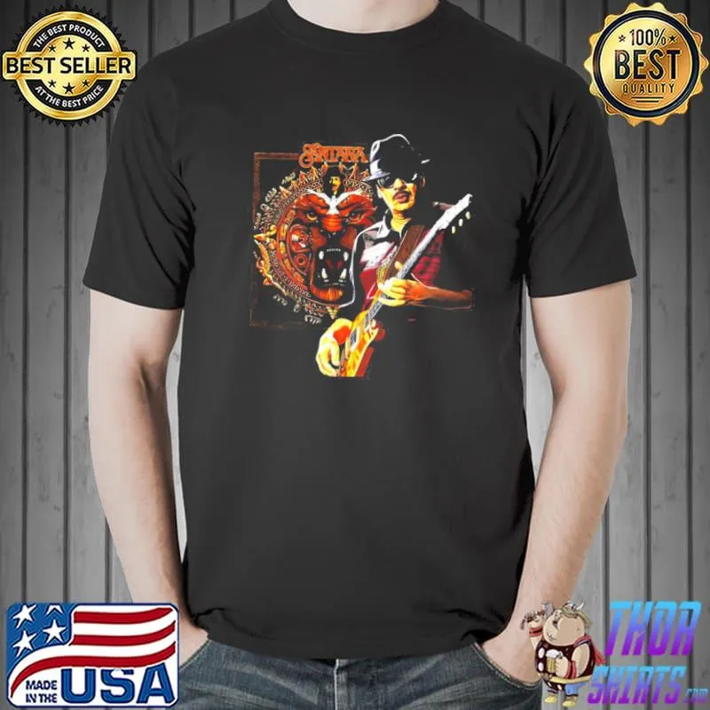 Best of guitarist carlos Santana legend graphic artwork shirt