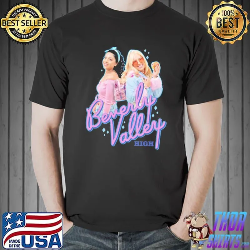 Beverly valley high characters retro shirt