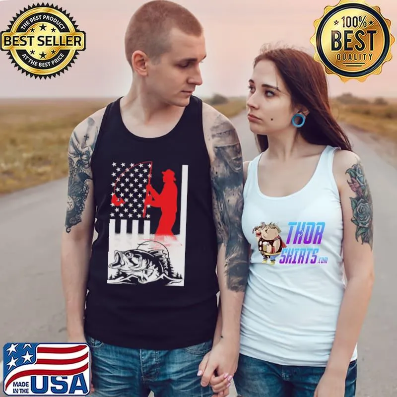 Big Fisherman Flag - Love Fishing Shirt Tank Top