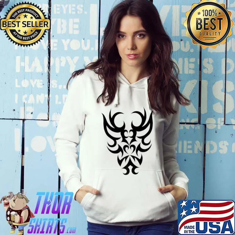 Black dragon mask tribal T-Shirt Hoodie
