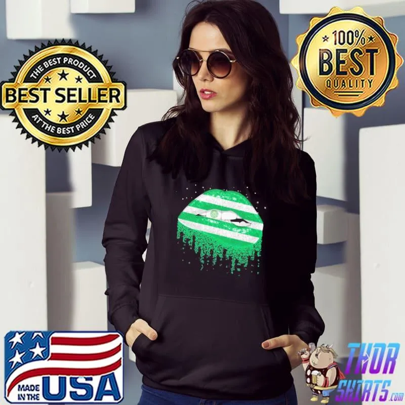 Boston celtics lips flag classic s Hoodie