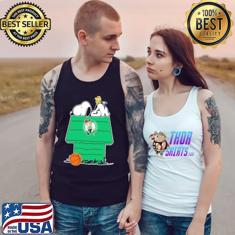 Boston celtics NBA basketball Snoopy Woodstock the Peanuts movie classic s Tank Top