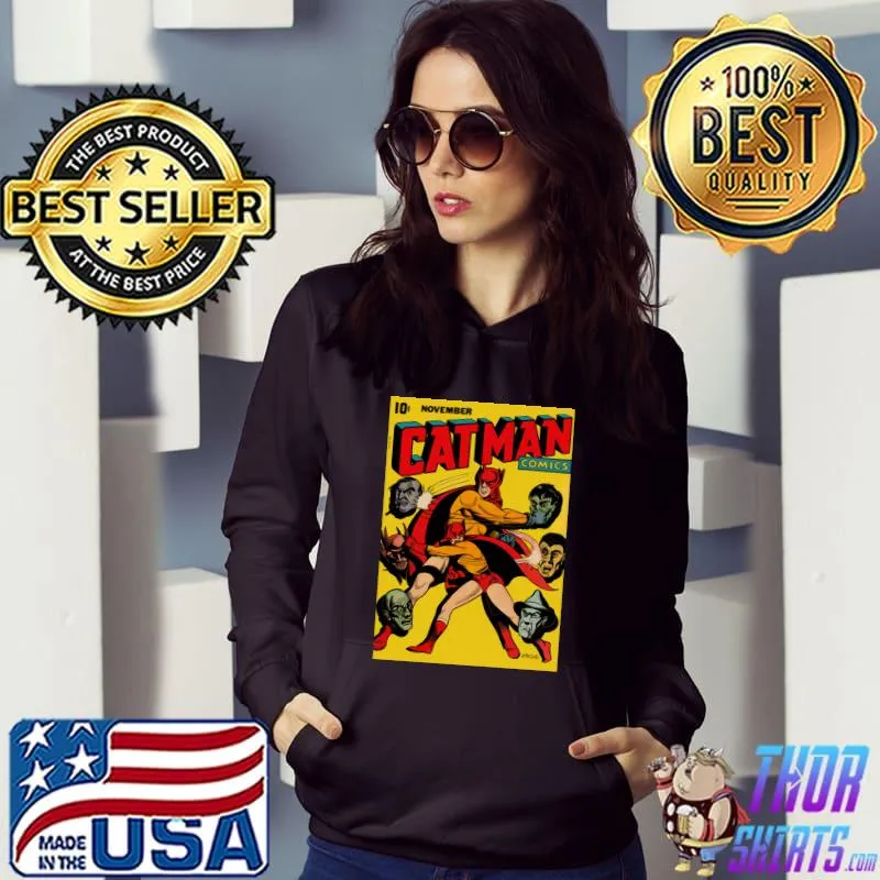 Catman Comics Superhero Adventure Poster T-Shirt Hoodie