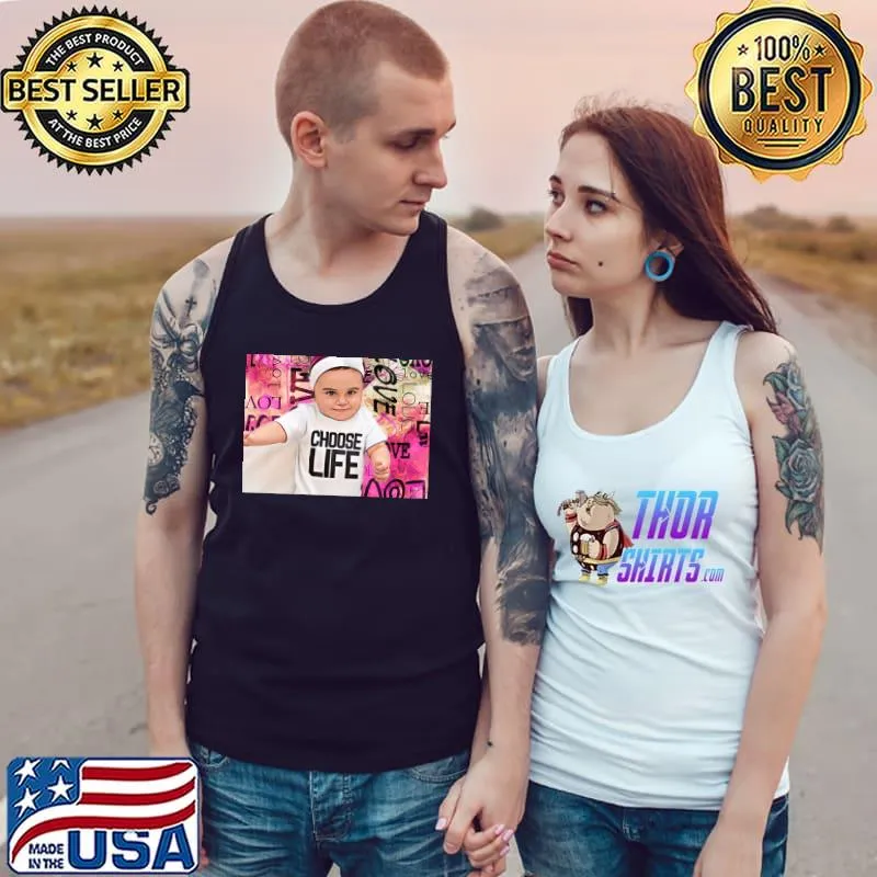Choose life happy baby prolife pro life T-Shirt Tank Top