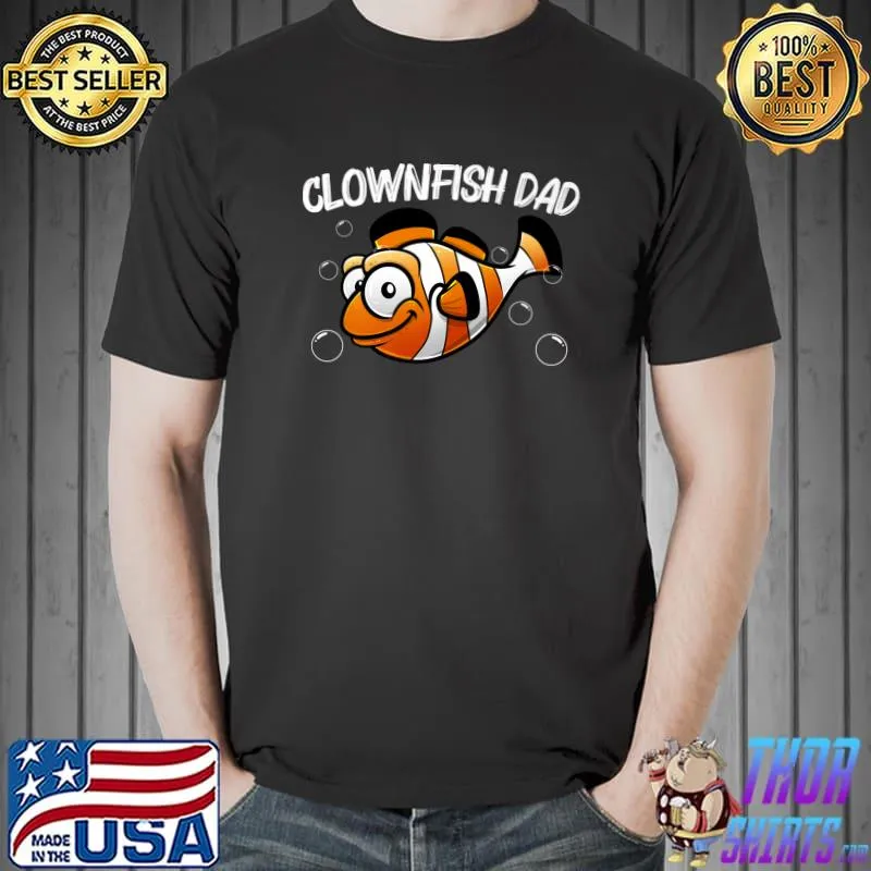 Clownfish Dad Papa Sea Clown Fish Ocean T-Shirt