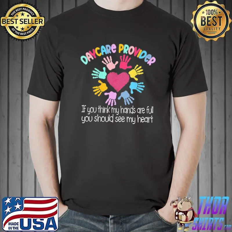 Daycare teacher provider childcare pre k teacher school appreciation shirt