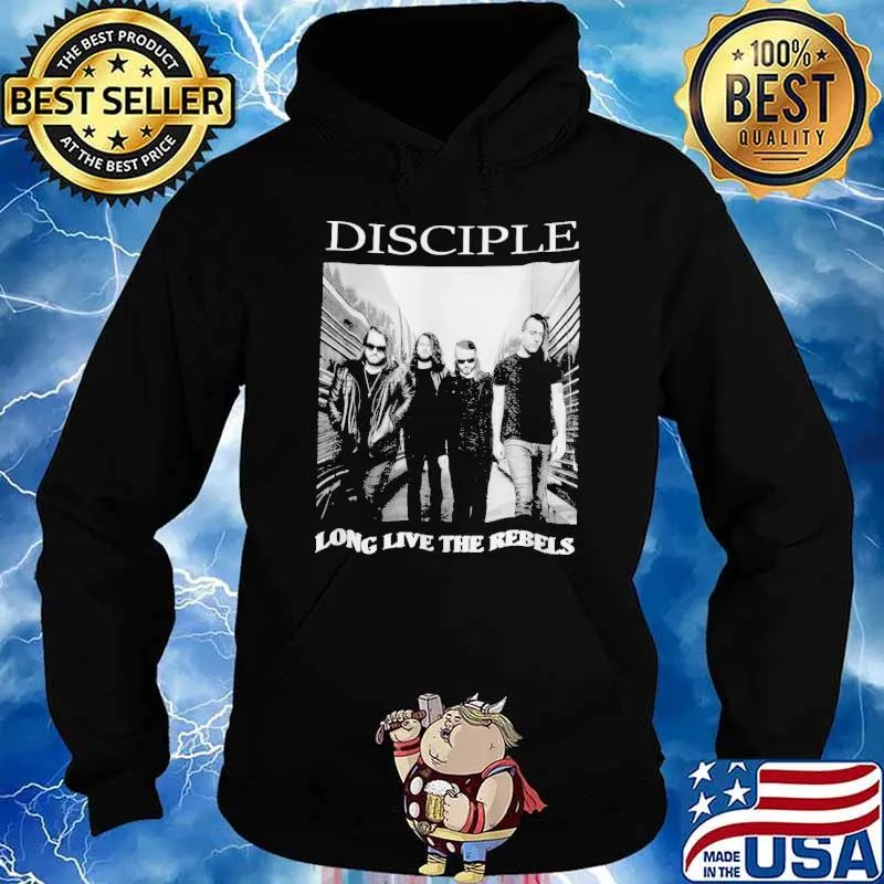 Disciple music rock band inspired 90s bootleg rap old school s Hoodie