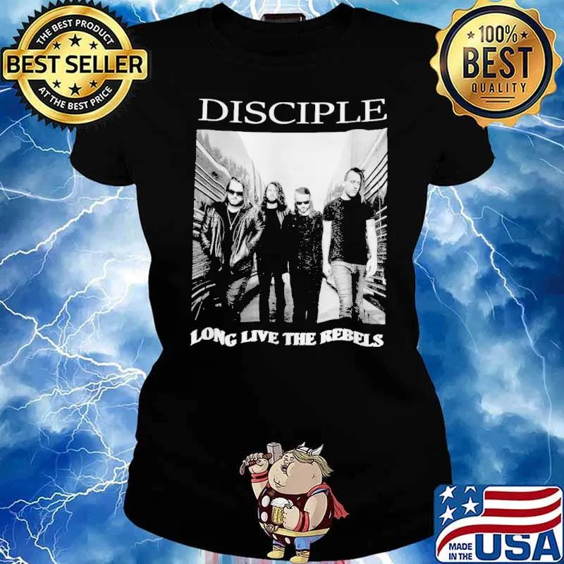 Disciple music rock band inspired 90s bootleg rap old school s Ladies tee