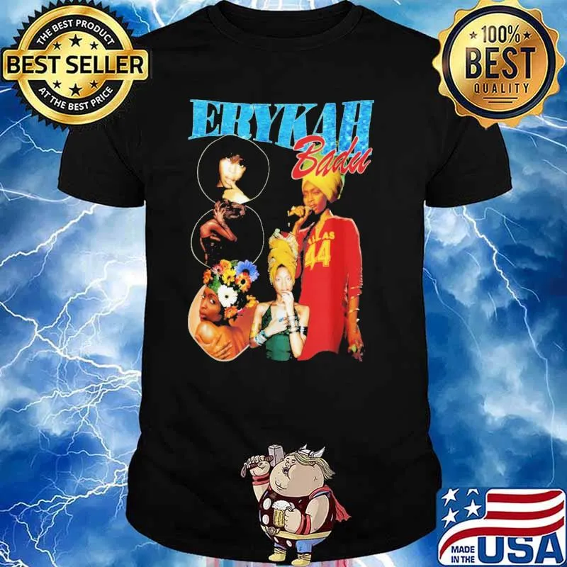 Erykah badu singer r&b soul hiphop inspired 90s bootleg rap old school shirt