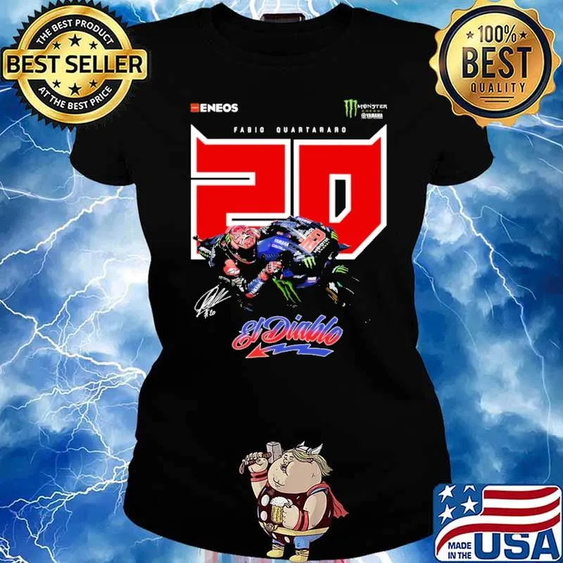 Fabio quartararo 20 eldiablo signature s Ladies tee