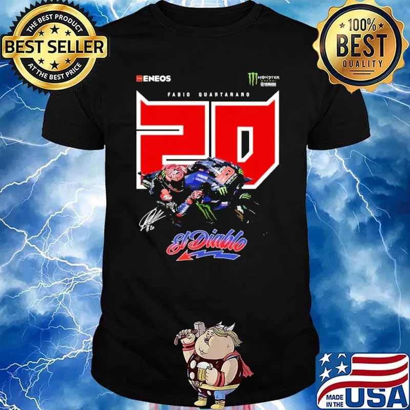 Fabio quartararo 20 eldiablo signature shirt