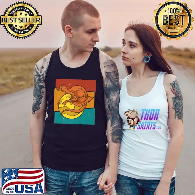 Fantasy Galaxy Dragon Planet T-Shirt Tank Top