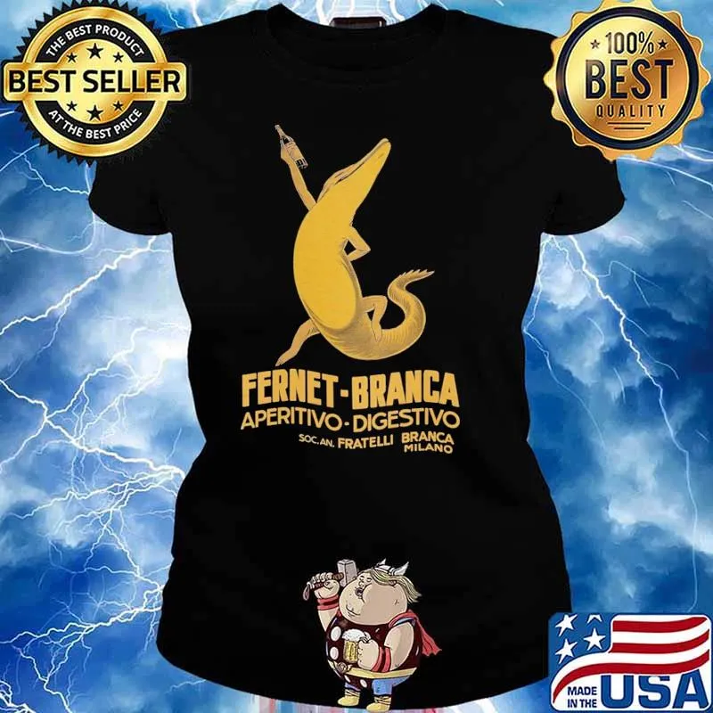 Fernetbranca liquor italian beverage bottle alcoholic travel Italy s Ladies tee