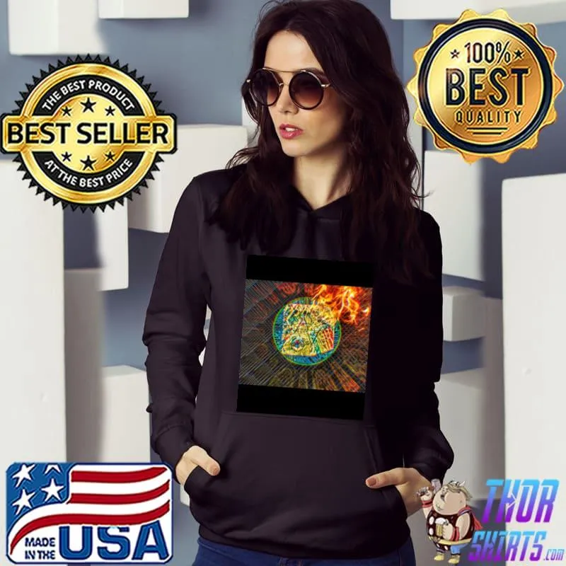 Fire Art Graphic T-Shirt Hoodie