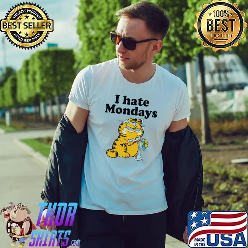 Garfield I hate mondays cat cat lovers kitten garfield shirt