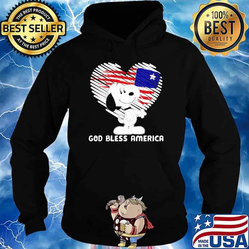 God Bless America Snoopy Shirt Hoodie