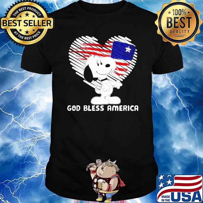 God Bless America Snoopy Shirt