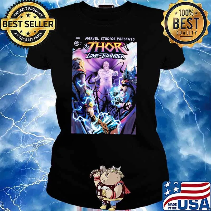 Gorr group comic cover 2022 mcu comic Thor love and thunder s Ladies tee