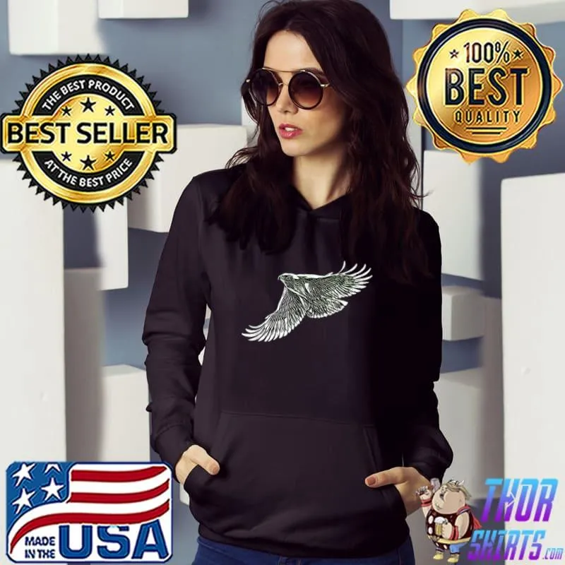 Hawk Motif Bird of Prey Falcon T-Shirt Hoodie