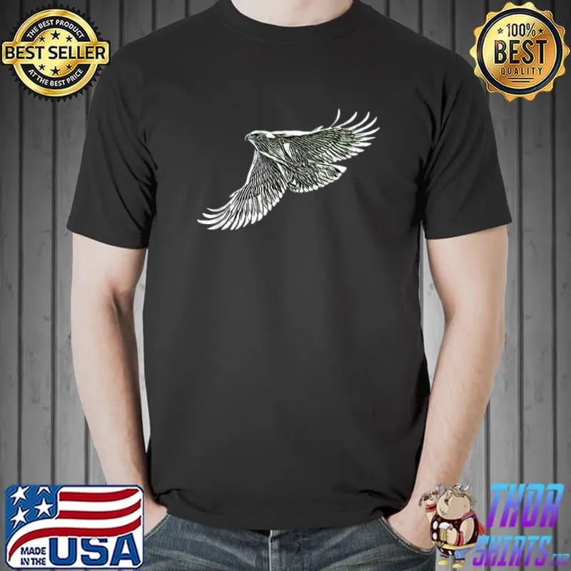 Hawk Motif Bird of Prey Falcon T-Shirt