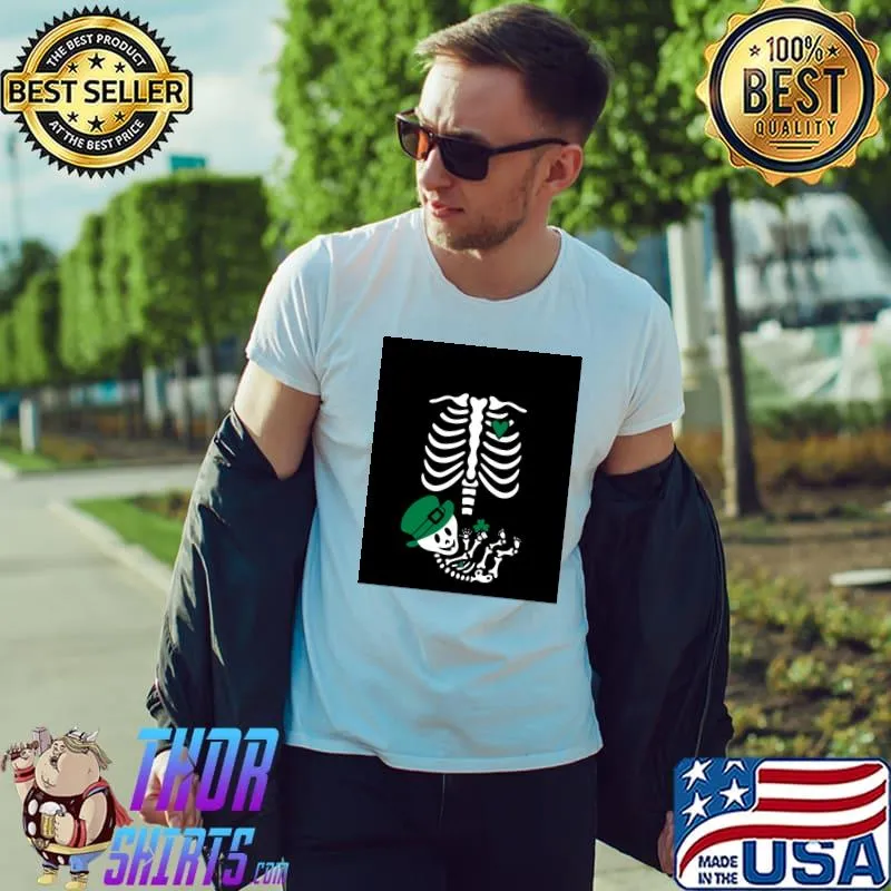Irish Skeleton With And Irish Boy T-Shirt Unisex