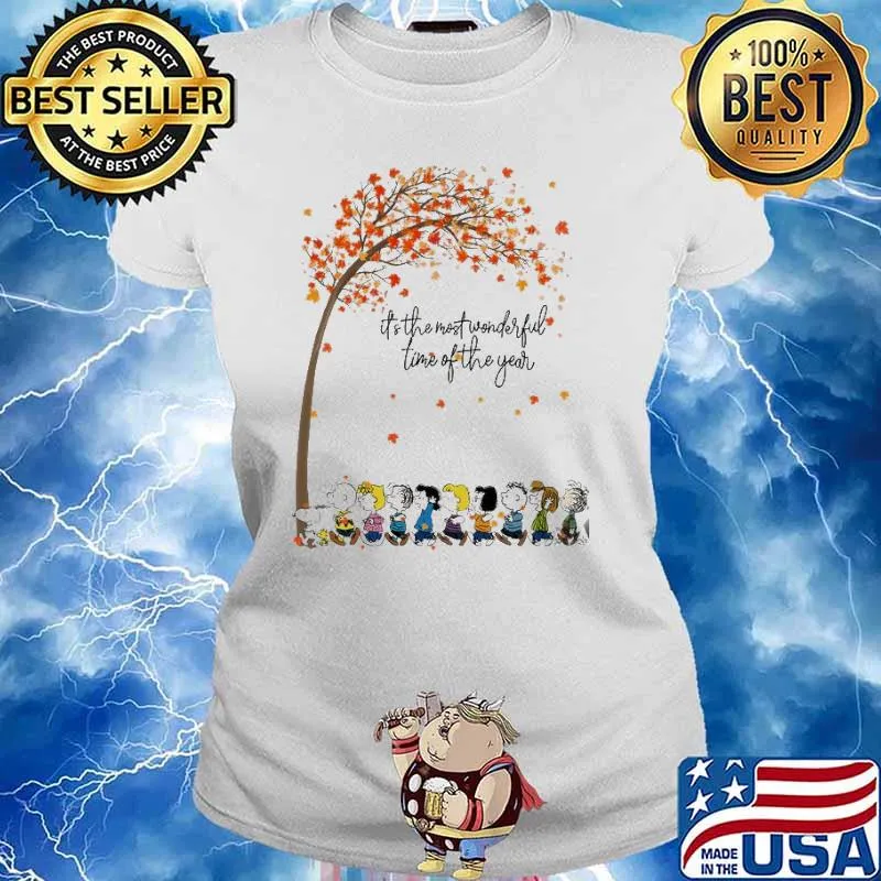 It's The Most Wonderful Time Of The Year Snoopy And Charlie's Friend Shirt Ladies tee